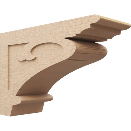 Ekena Millwork 12"W x 36"D x 24"H Classic Mayflower Rough Cedar Woodgrain TimberThane Corbel, Primed Tan CORUR12X36X24MAYRCPR